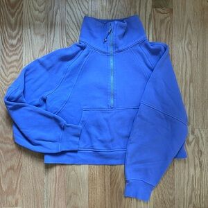 lululemon Scuba Oversized Funnel-Neck Half Zip, dark lavender, M/L